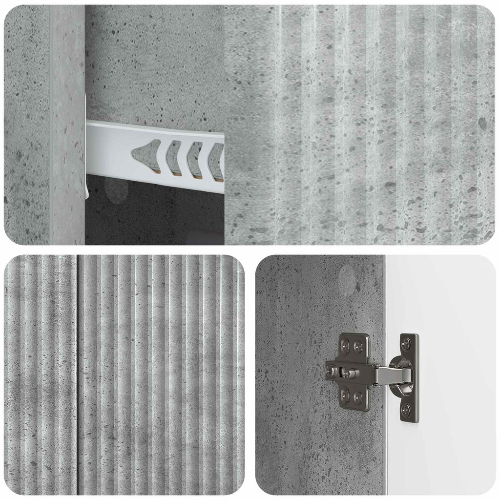 vidaXL Bufet Betonowy szary 89 x 34,5 x 60 cm Drewno inżynieryjne