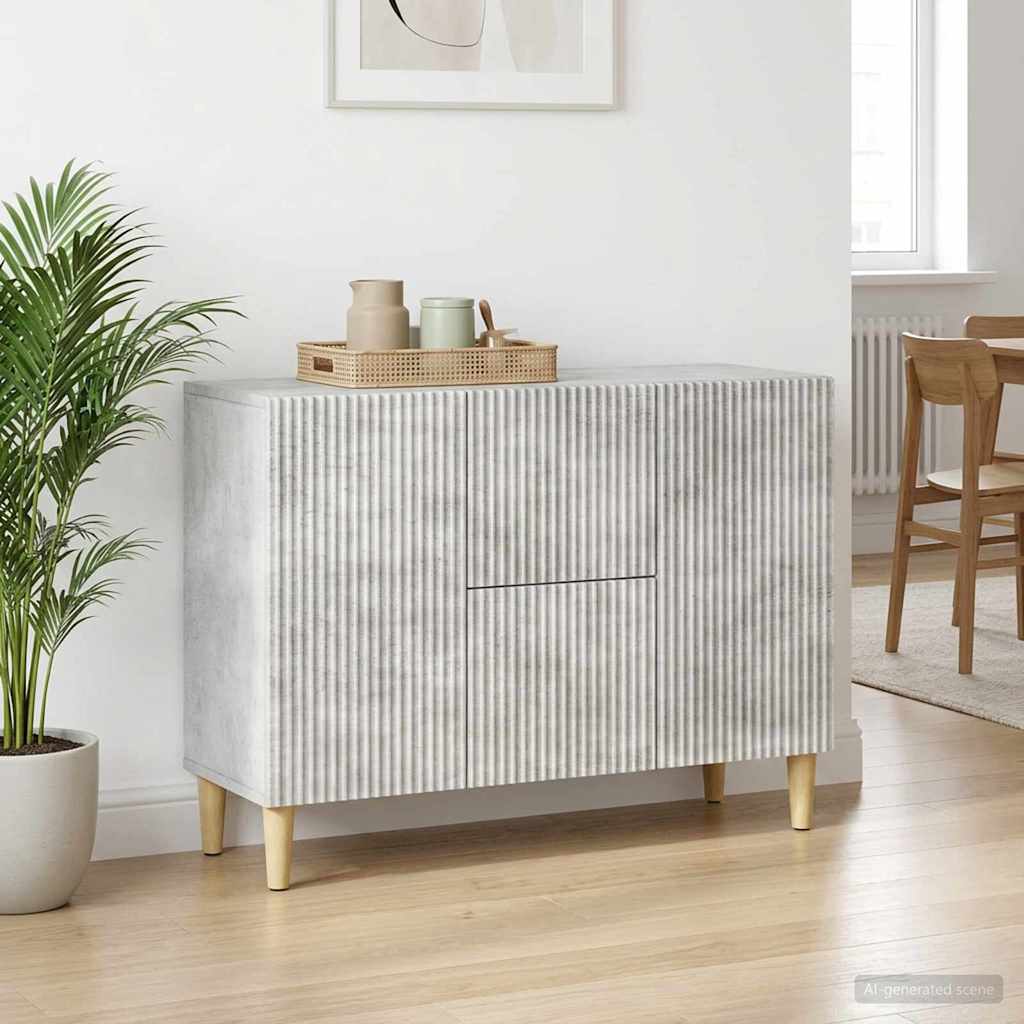 vidaXL Bufet Betonowy szary 89 x 34,5 x 60 cm Drewno inżynieryjne