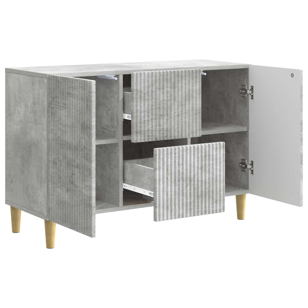 vidaXL Bufet Betonowy szary 89 x 34,5 x 60 cm Drewno inżynieryjne