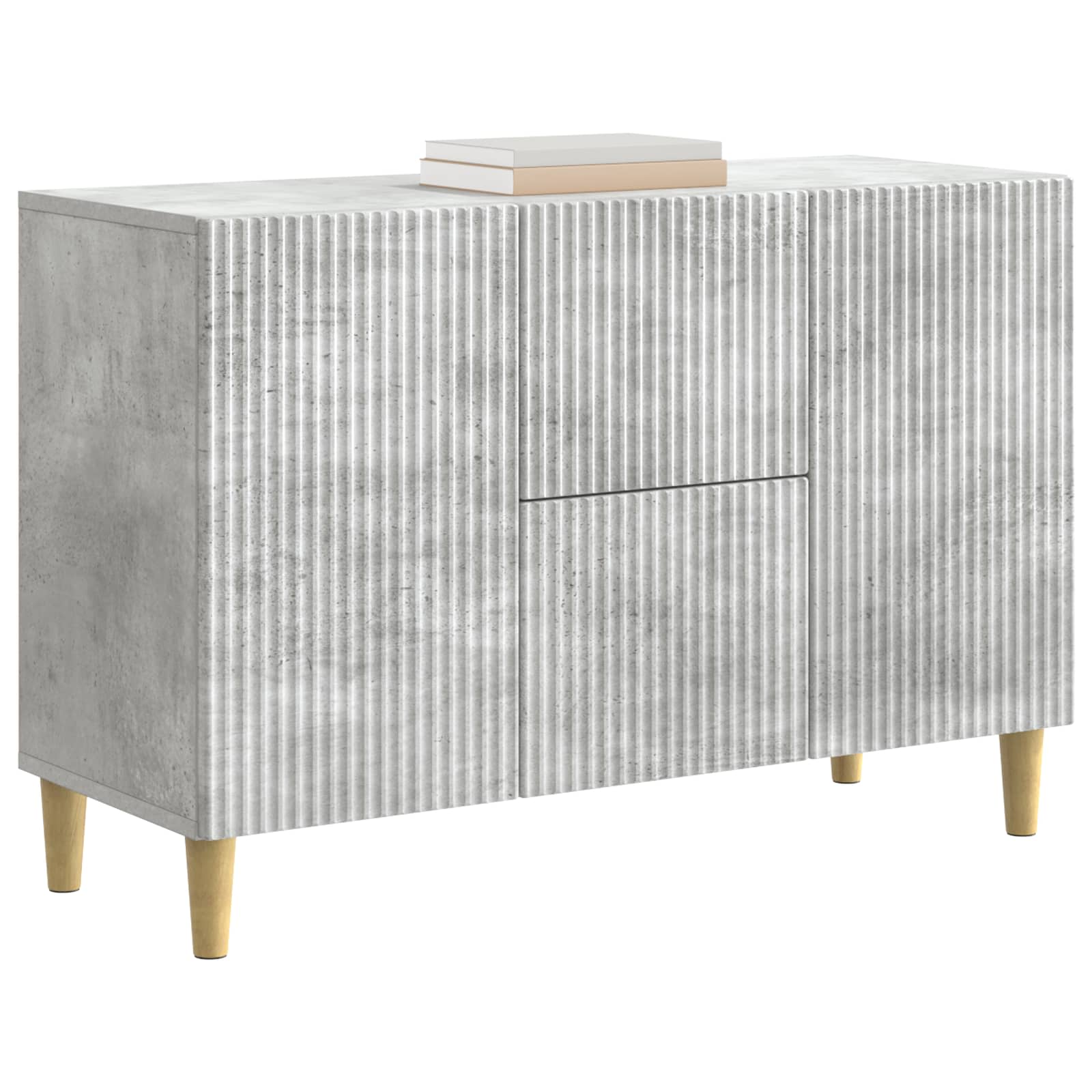 vidaXL Bufet Betonowy szary 89 x 34,5 x 60 cm Drewno inżynieryjne
