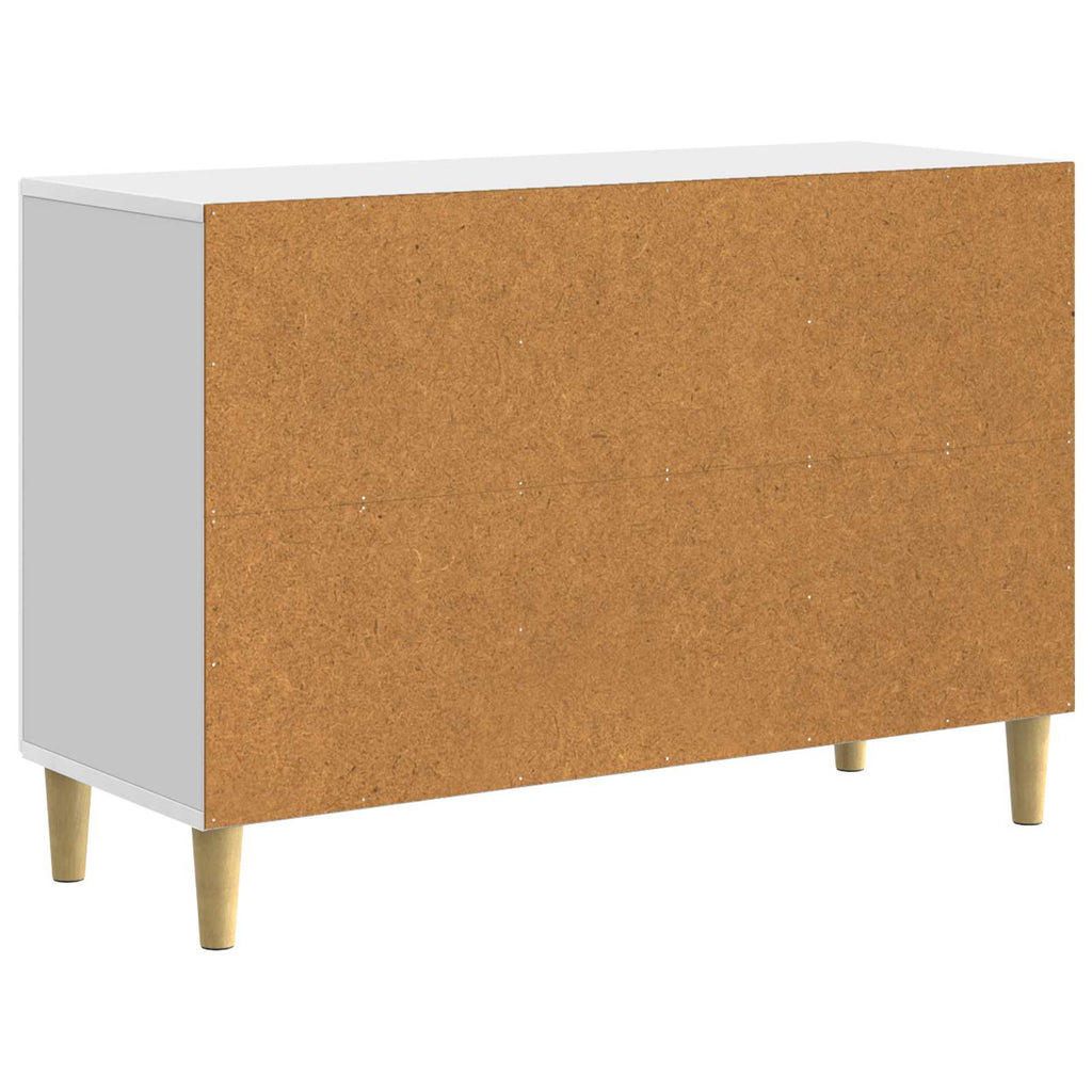 vidaXL Bufet Biały wysoki połysk 89 x 34,5 x 60 cm Drewno inżynieryjne
