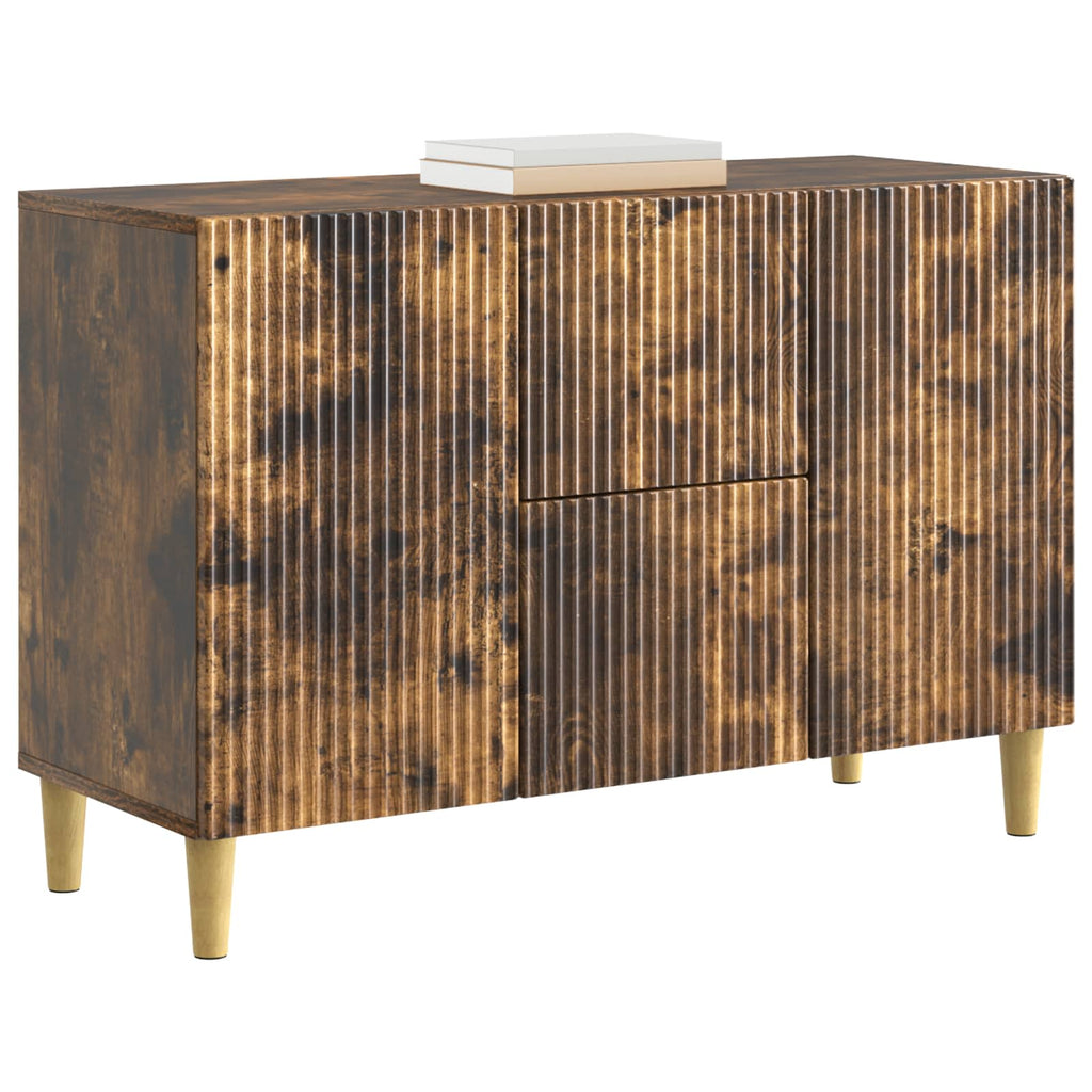 vidaXL Bufet Dąb wędzony 89 x 34,5 x 60 cm Drewno inżynieryjne