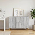 vidaXL Bufet Szary Sonoma 89 x 34,5 x 60 cm Drewno inżynieryjne