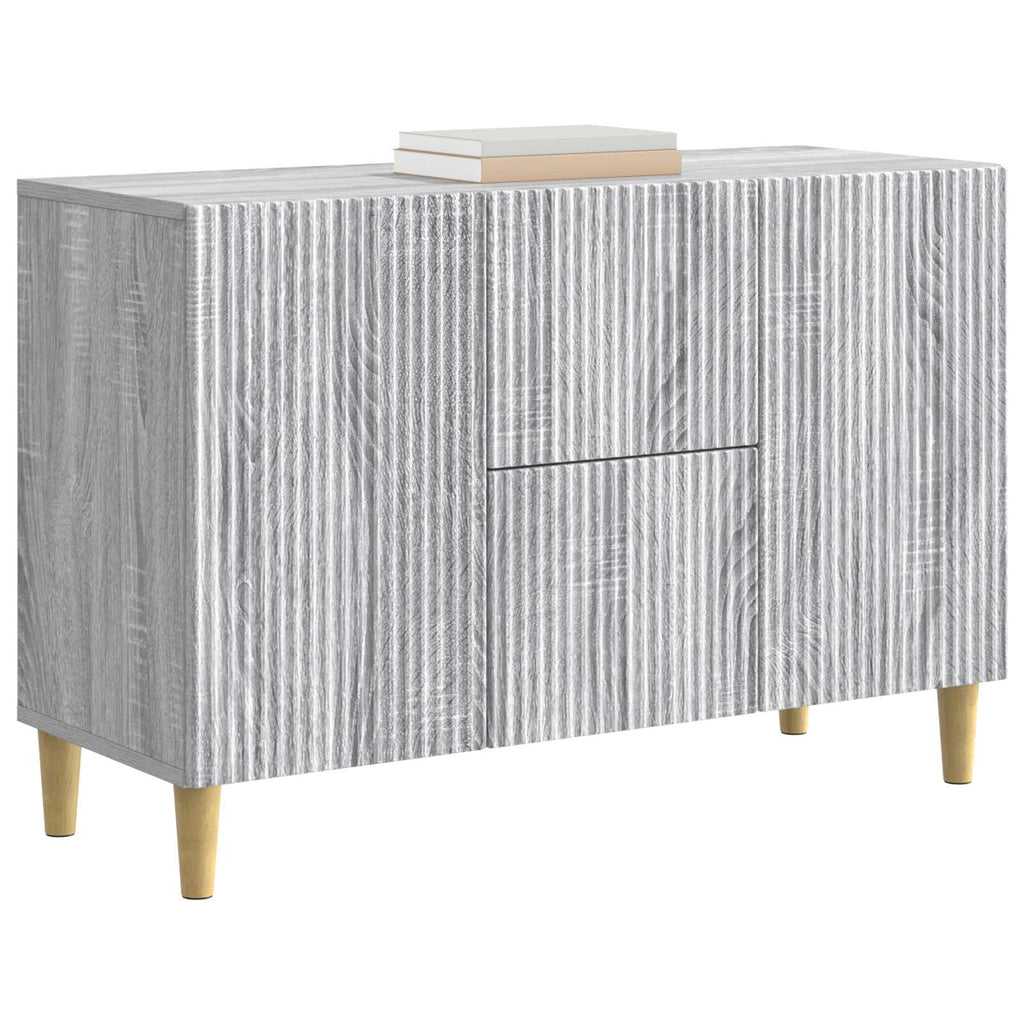 vidaXL Bufet Szary Sonoma 89 x 34,5 x 60 cm Drewno inżynieryjne