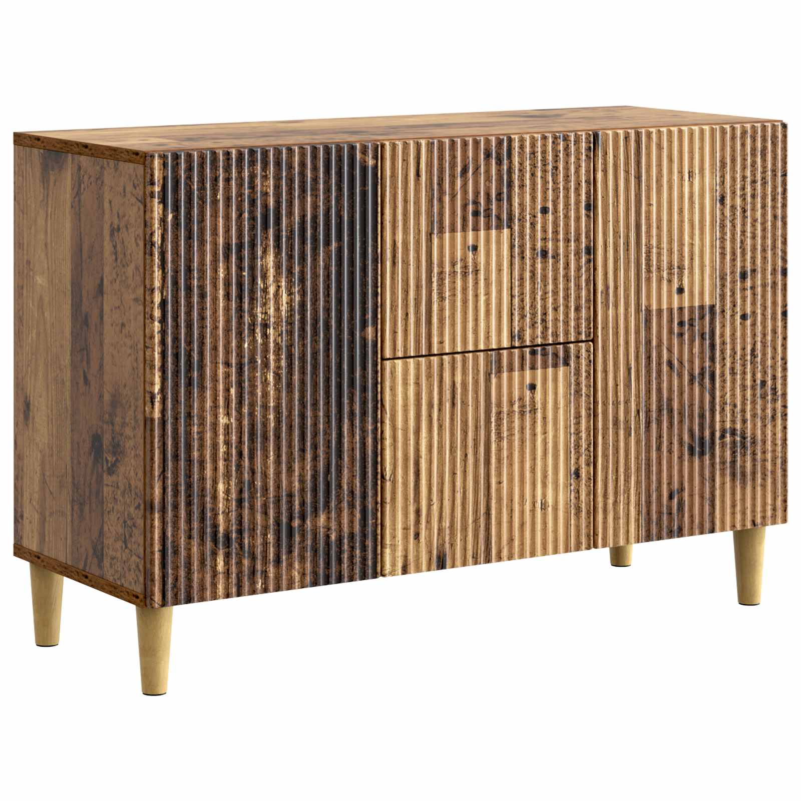 vidaXL Bufet Stare drewno 89 x 34,5 x 60 cm Drewno inżynieryjne