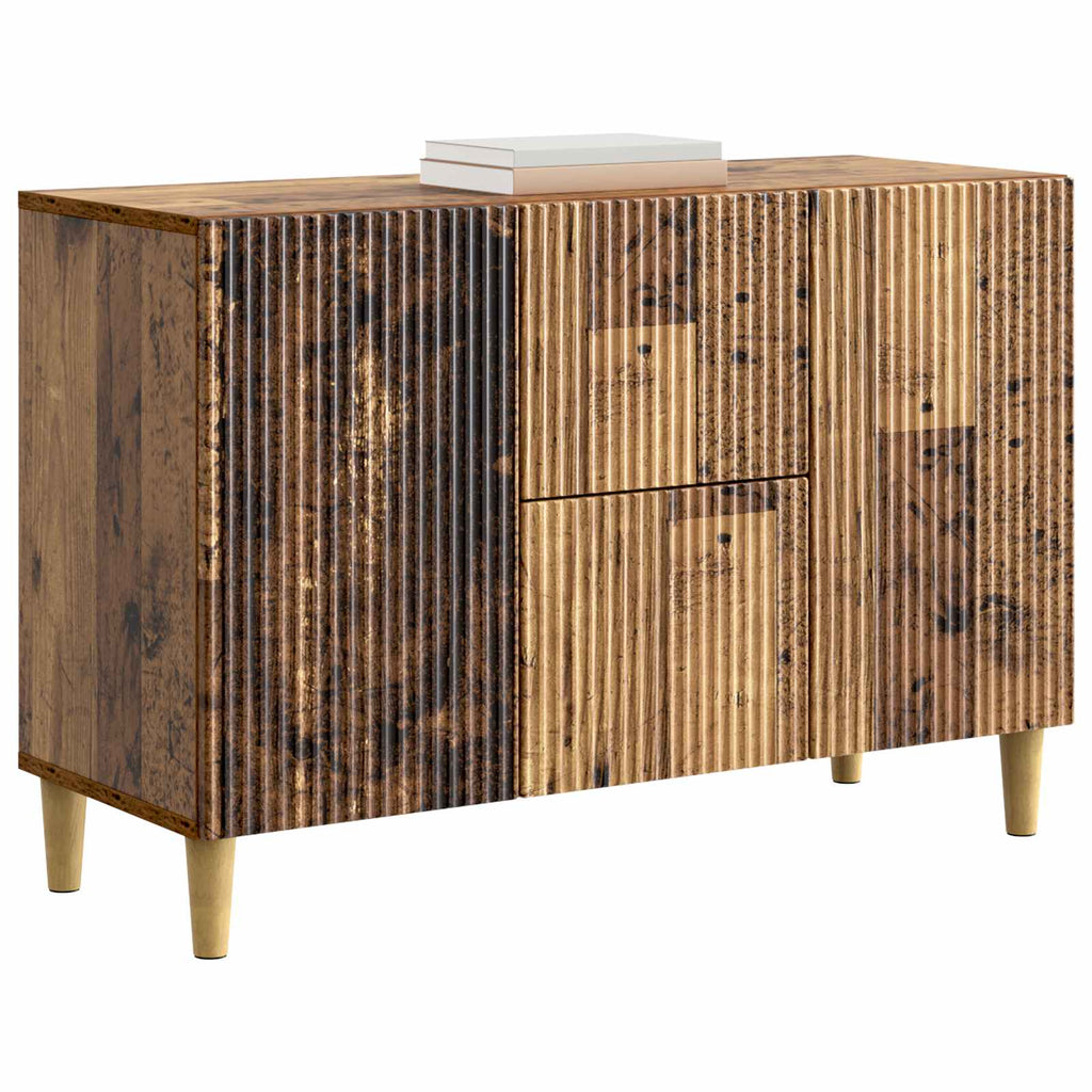vidaXL Bufet Stare drewno 89 x 34,5 x 60 cm Drewno inżynieryjne
