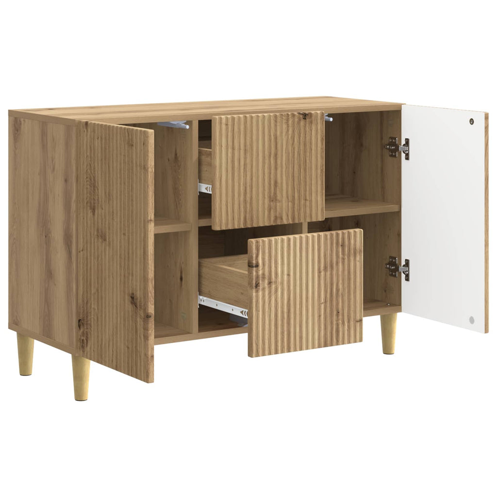 vidaXL Bufet Dąb artisan 89 x 34,5 x 60 cm Drewno inżynieryjne