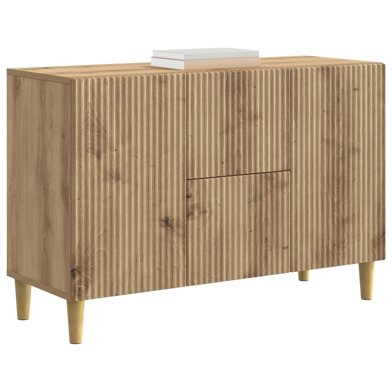 vidaXL Bufet Dąb artisan 89 x 34,5 x 60 cm Drewno inżynieryjne