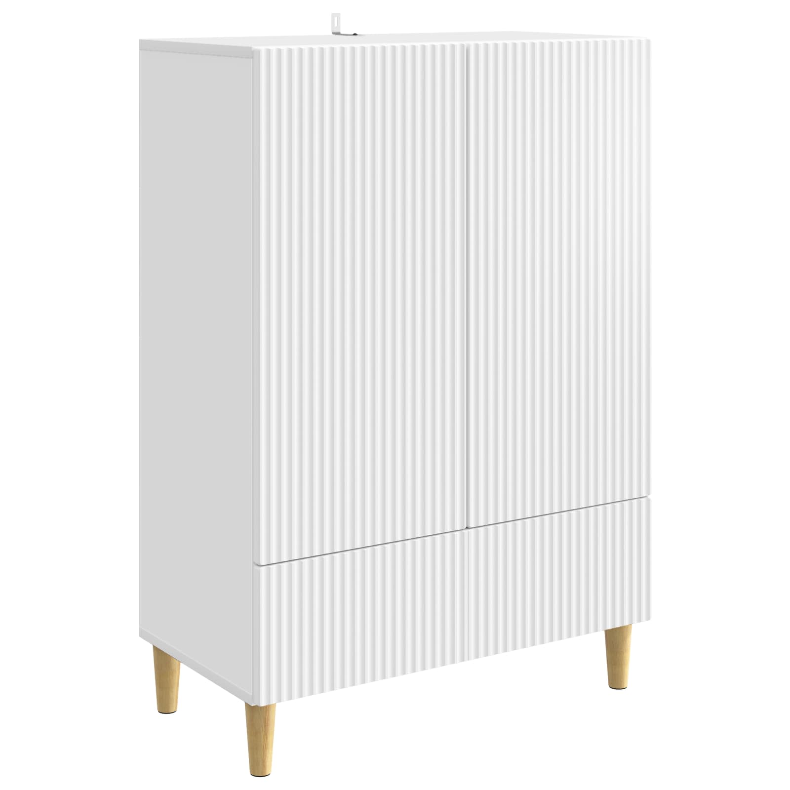 vidaXL Bufet Biały 66 x 34,5 x 95 cm Drewno inżynieryjne