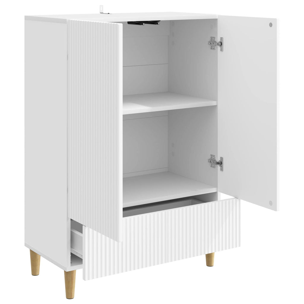 vidaXL Bufet Biały 66 x 34,5 x 95 cm Drewno inżynieryjne