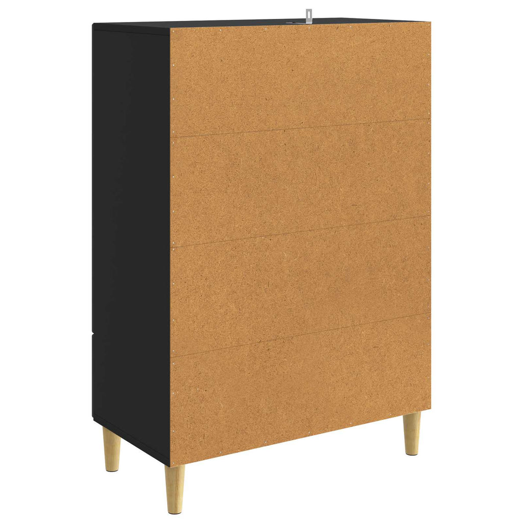 vidaXL Bufet z szufladą Czarny 66 x 34,5 x 95 cm Drewno inżynieryjne