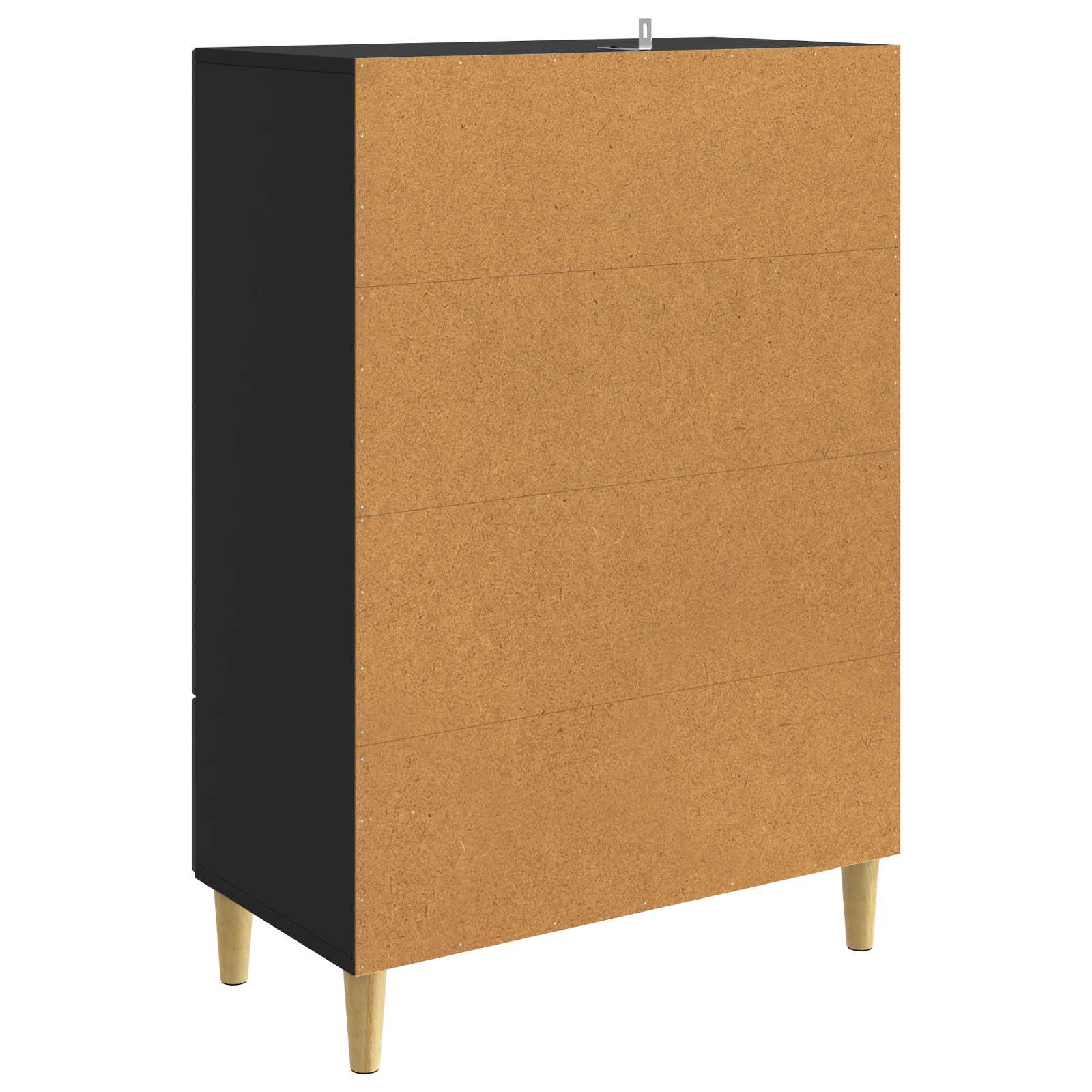 vidaXL Bufet z szufladą Czarny 66 x 34,5 x 95 cm Drewno inżynieryjne