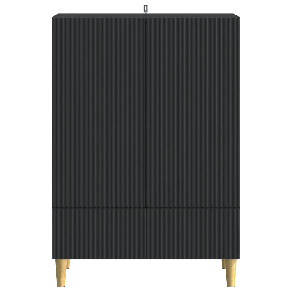 vidaXL Bufet z szufladą Czarny 66 x 34,5 x 95 cm Drewno inżynieryjne