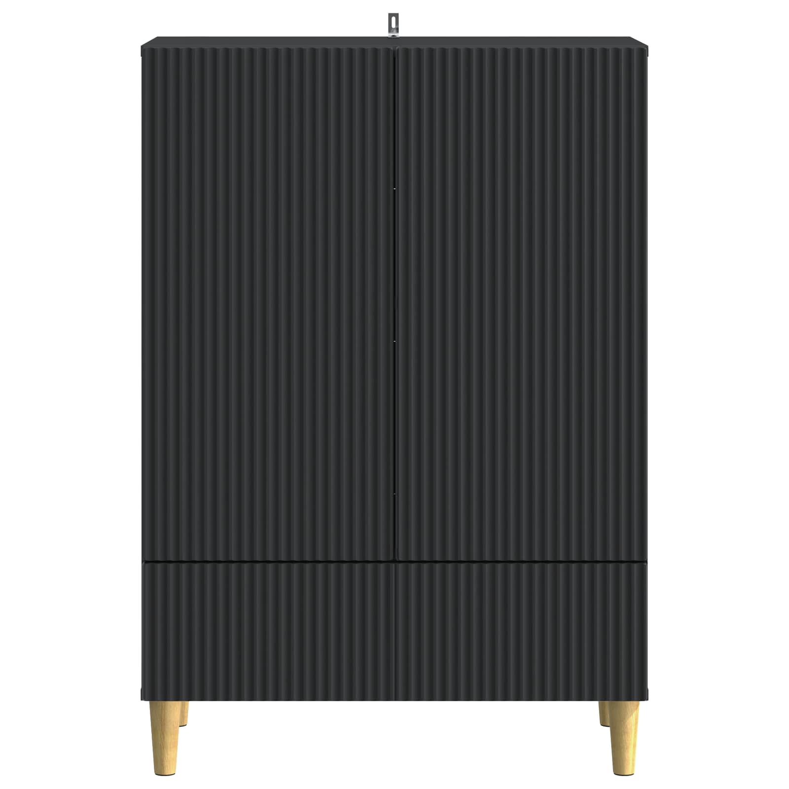vidaXL Bufet z szufladą Czarny 66 x 34,5 x 95 cm Drewno inżynieryjne