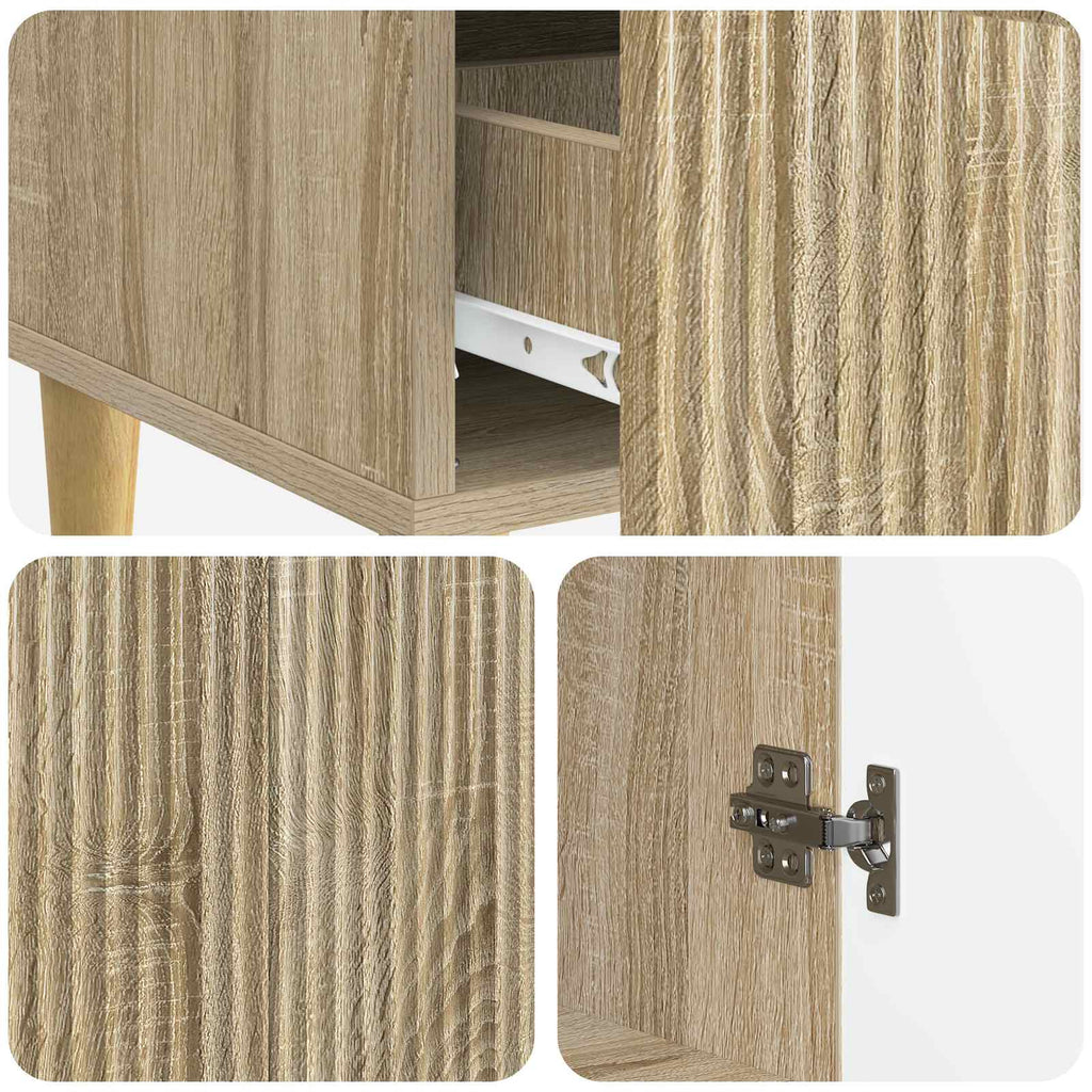 vidaXL Bufet dąb Sonoma 66 x 34,5 x 95 cm Drewno inżynieryjne