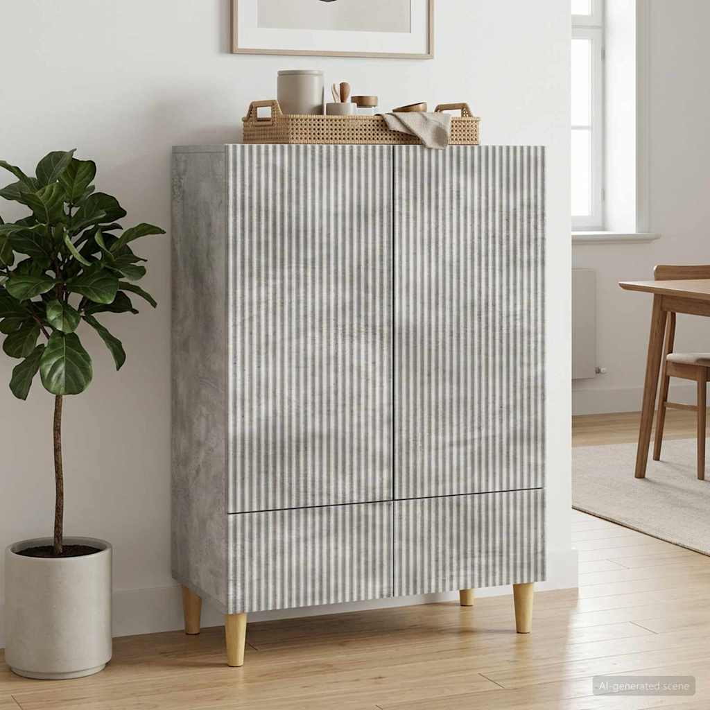 vidaXL Bufet Betonowy szary 66 x 34,5 x 95 cm Drewno inżynieryjne