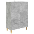 vidaXL Bufet Betonowy szary 66 x 34,5 x 95 cm Drewno inżynieryjne