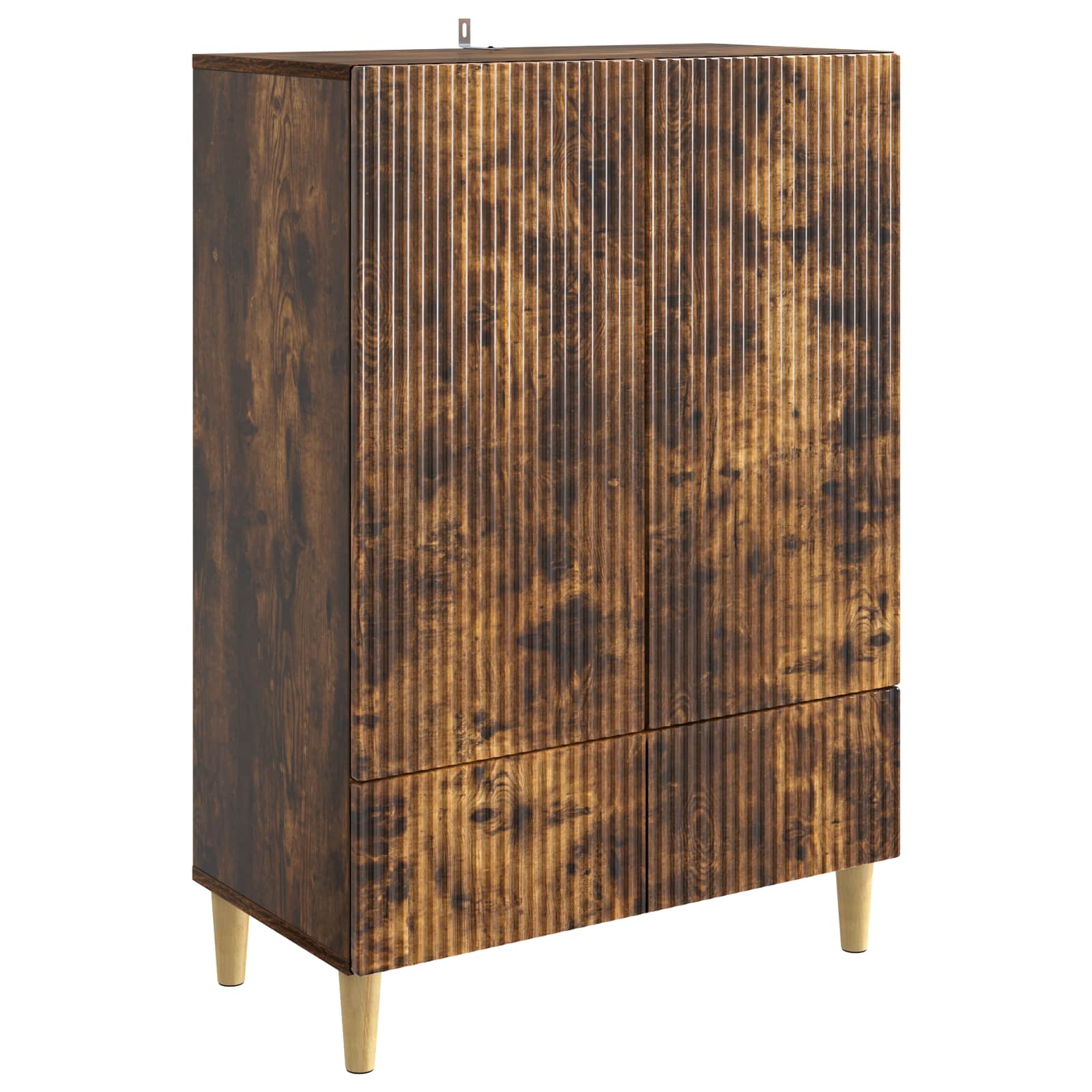 vidaXL Bufet Dąb wędzony 66 x 34,5 x 95 cm Drewno inżynieryjne