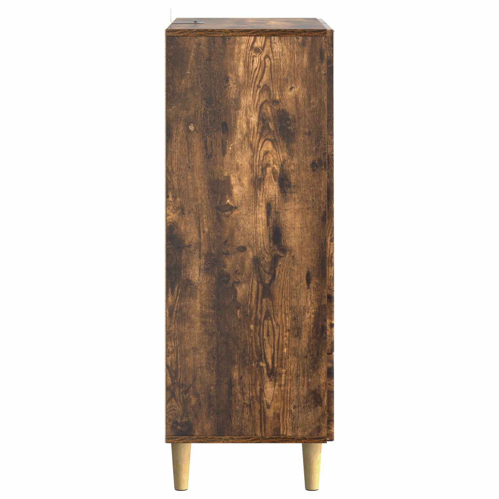 vidaXL Bufet Dąb wędzony 66 x 34,5 x 95 cm Drewno inżynieryjne