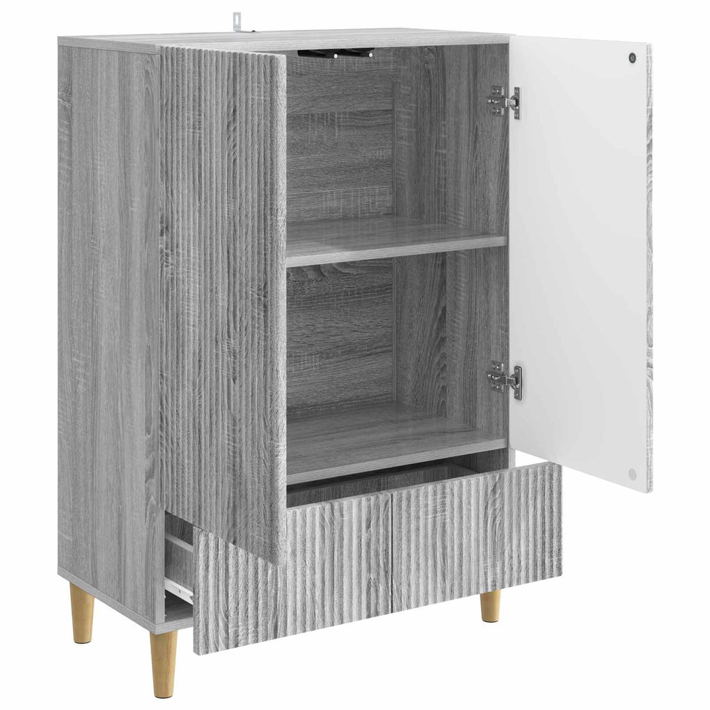 vidaXL Bufet Szary Sonoma 66 x 34,5 x 95 cm Drewno inżynieryjne