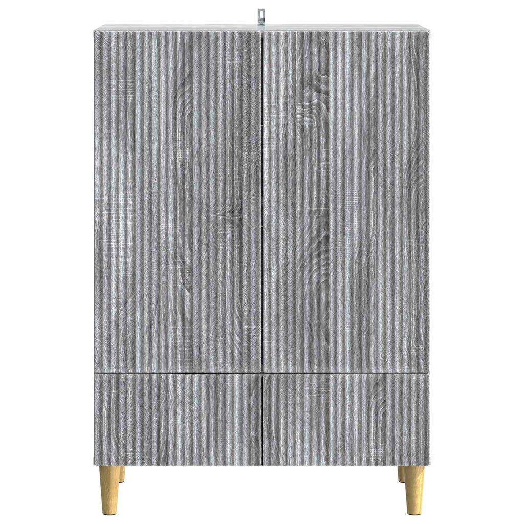 vidaXL Bufet Szary Sonoma 66 x 34,5 x 95 cm Drewno inżynieryjne