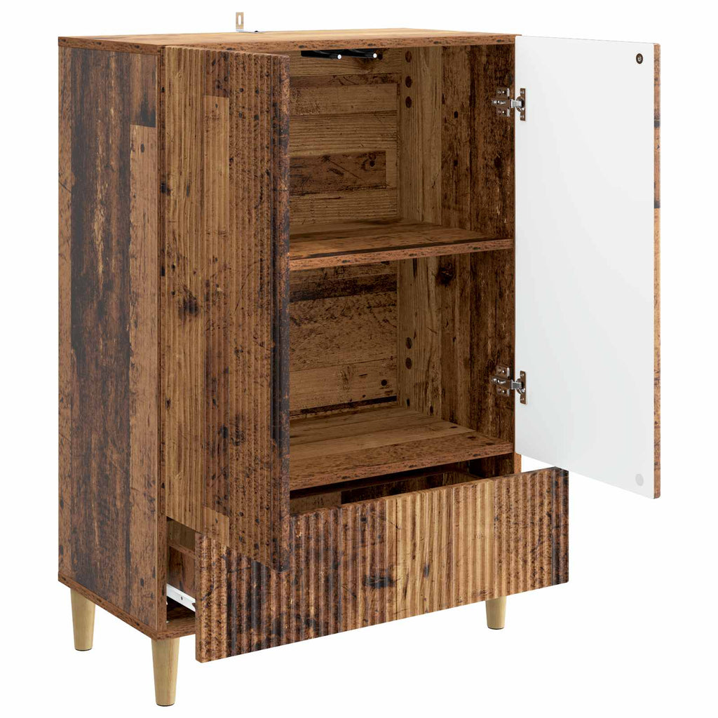 vidaXL Bufet Stare drewno 66 x 34,5 x 95 cm Drewno inżynieryjne