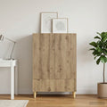 vidaXL Bufet Dąb artisan 66 x 34,5 x 95 cm Drewno inżynieryjne