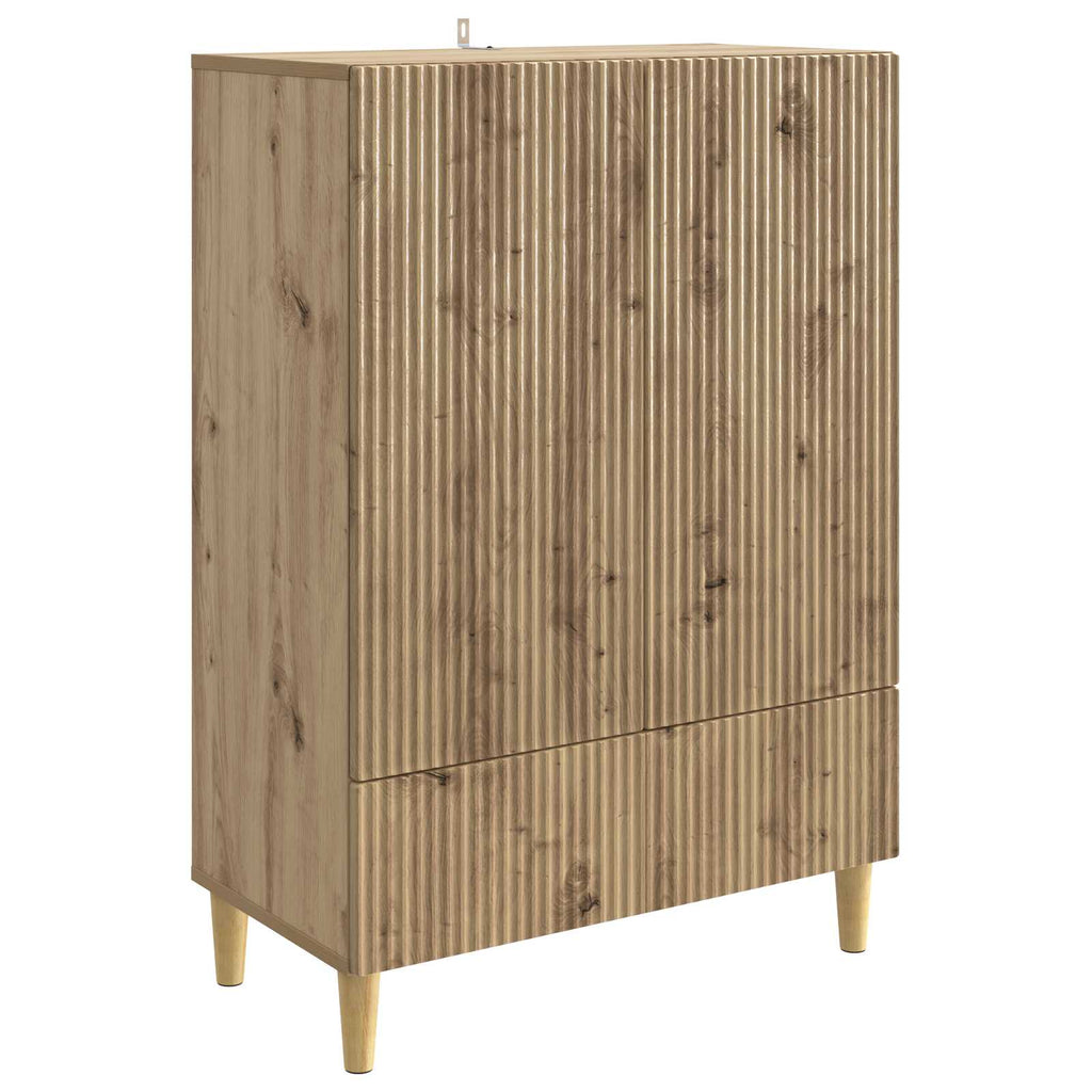 vidaXL Bufet Dąb artisan 66 x 34,5 x 95 cm Drewno inżynieryjne