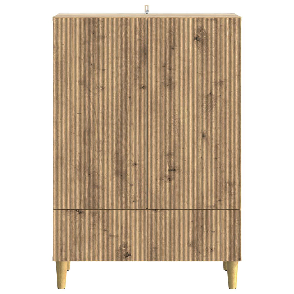 vidaXL Bufet Dąb artisan 66 x 34,5 x 95 cm Drewno inżynieryjne