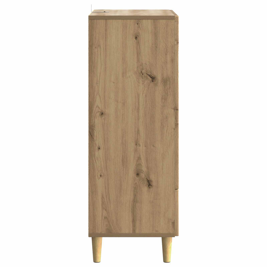 vidaXL Bufet Dąb artisan 66 x 34,5 x 95 cm Drewno inżynieryjne