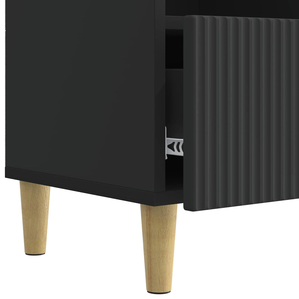 vidaXL Szafka pod telewizor z szufladą Czarny 102 x 34,5 x 50 cm
