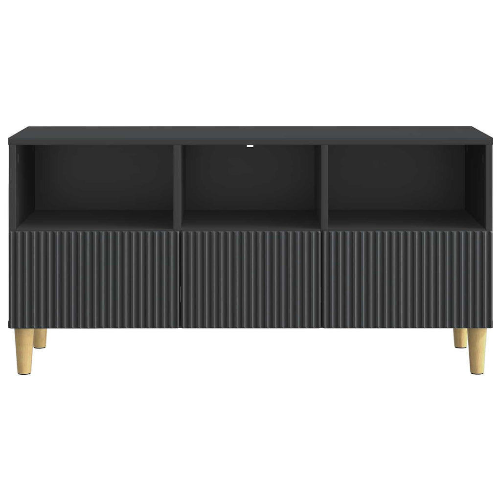 vidaXL Szafka pod telewizor z szufladą Czarny 102 x 34,5 x 50 cm