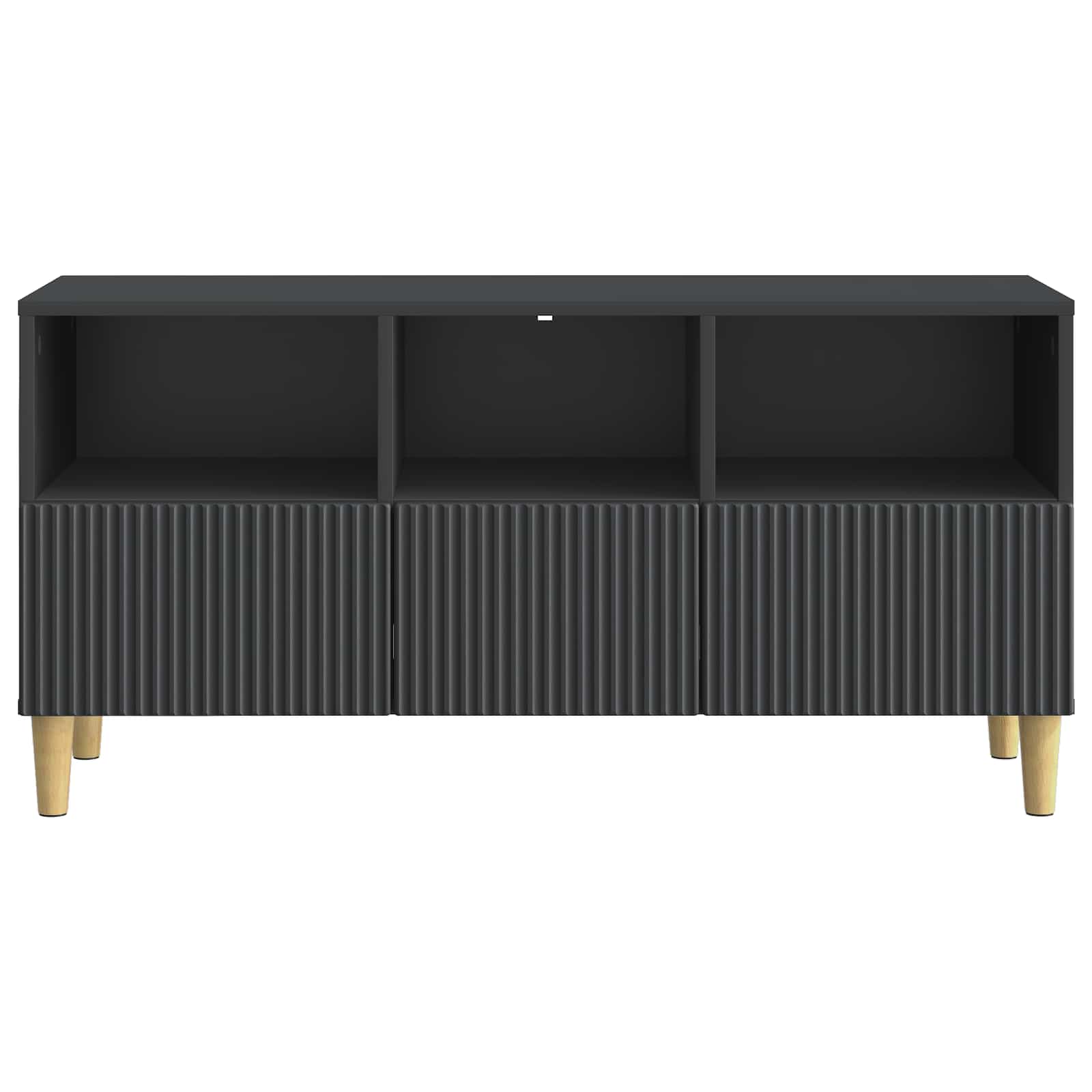 vidaXL Szafka pod telewizor z szufladą Czarny 102 x 34,5 x 50 cm
