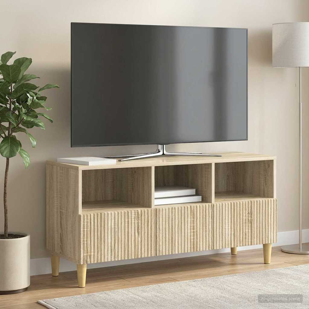 vidaXL Szafka pod telewizor z szufladą dąb Sonoma 102 x 34,5 x 50 cm