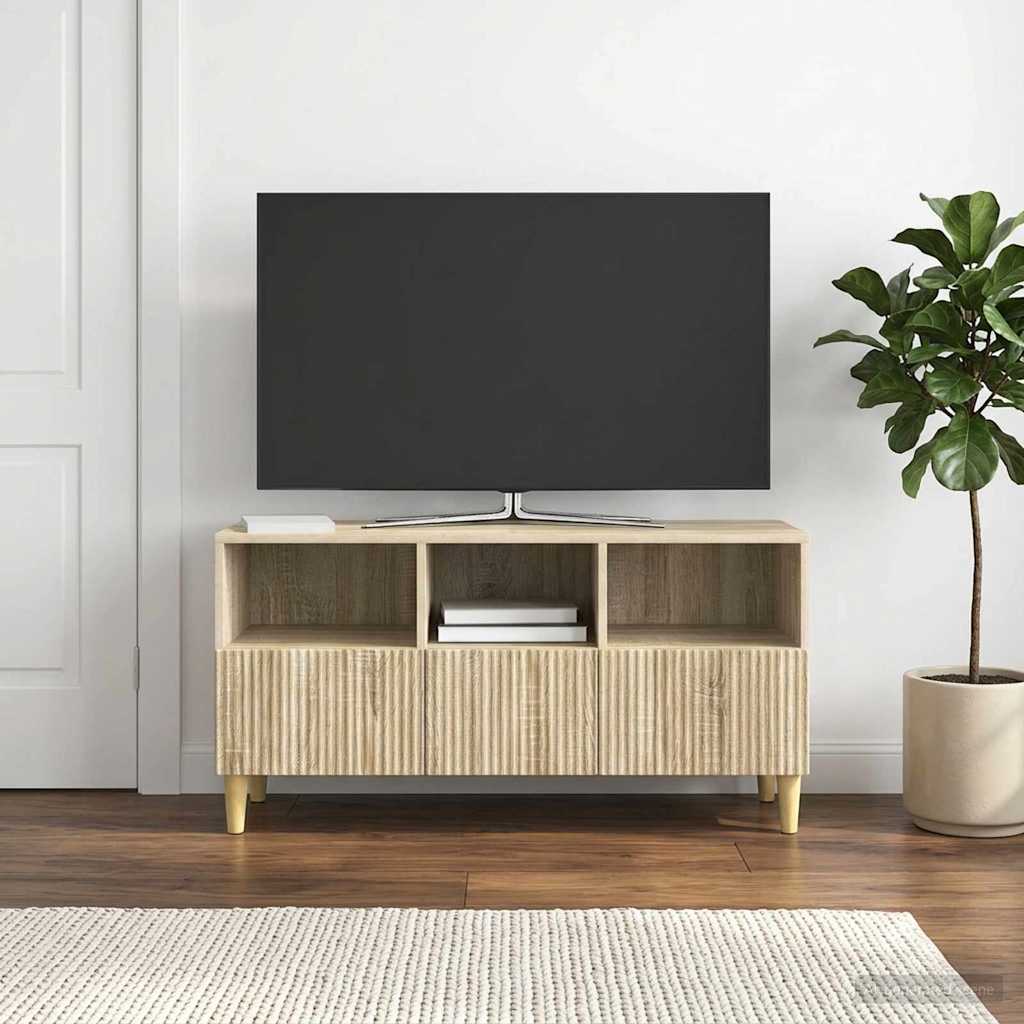 vidaXL Szafka pod telewizor z szufladą dąb Sonoma 102 x 34,5 x 50 cm