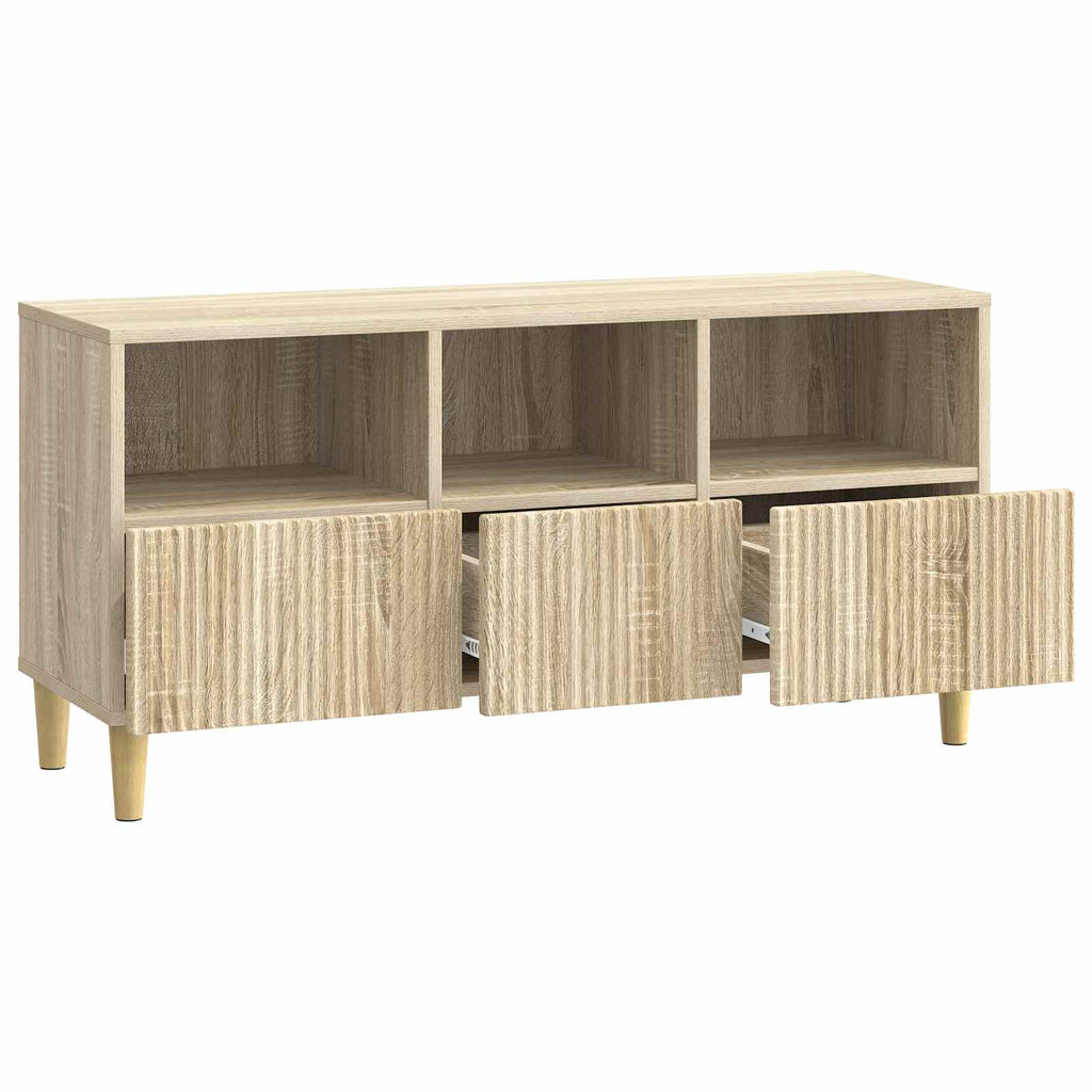 vidaXL Szafka pod telewizor z szufladą dąb Sonoma 102 x 34,5 x 50 cm