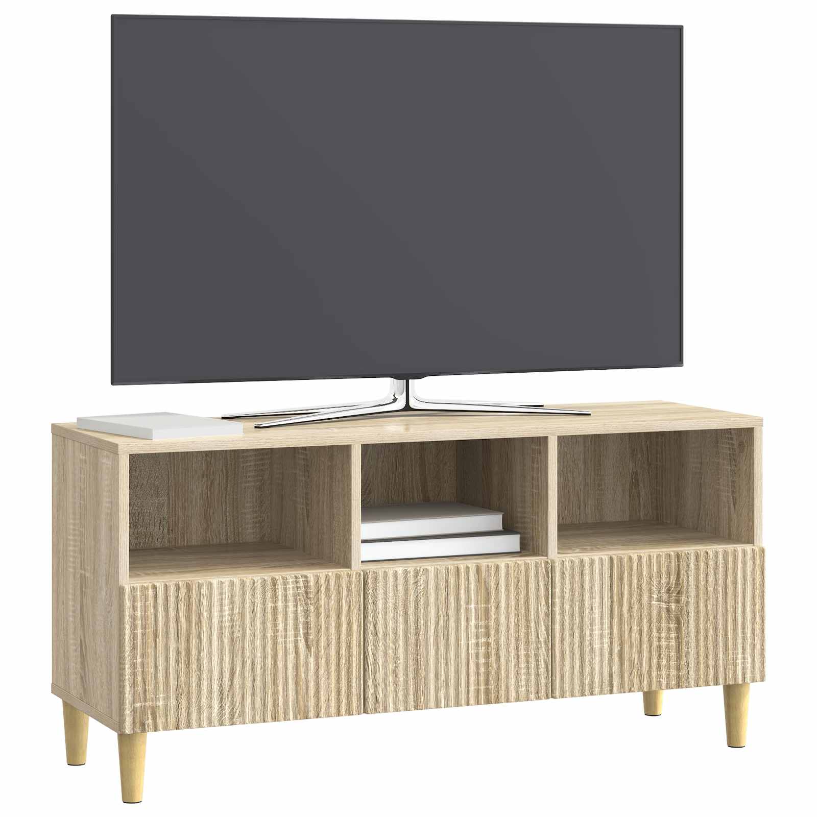 vidaXL Szafka pod telewizor z szufladą dąb Sonoma 102 x 34,5 x 50 cm