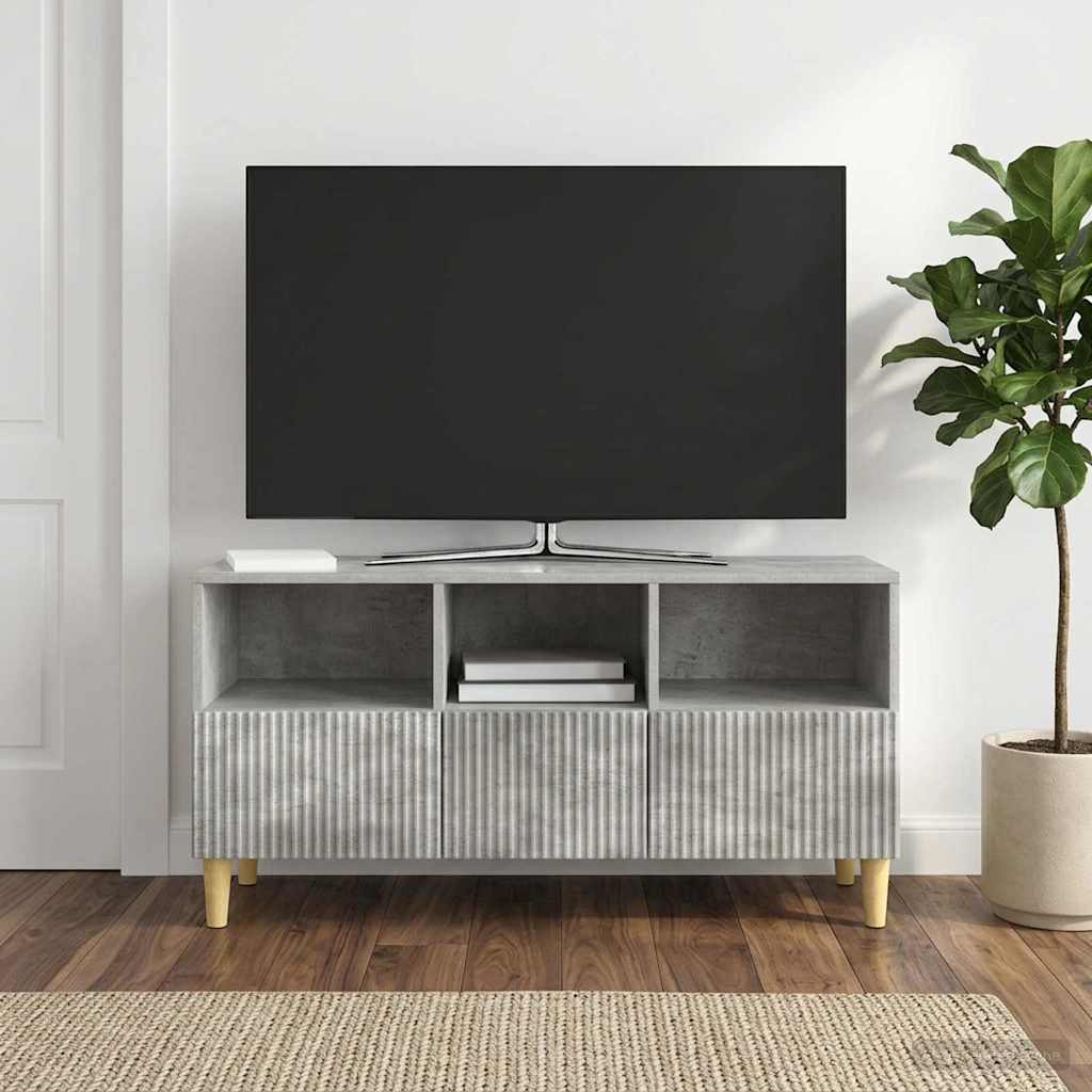vidaXL Szafka pod telewizor 102 x 34,5 x 50 cm Betonowy szary
