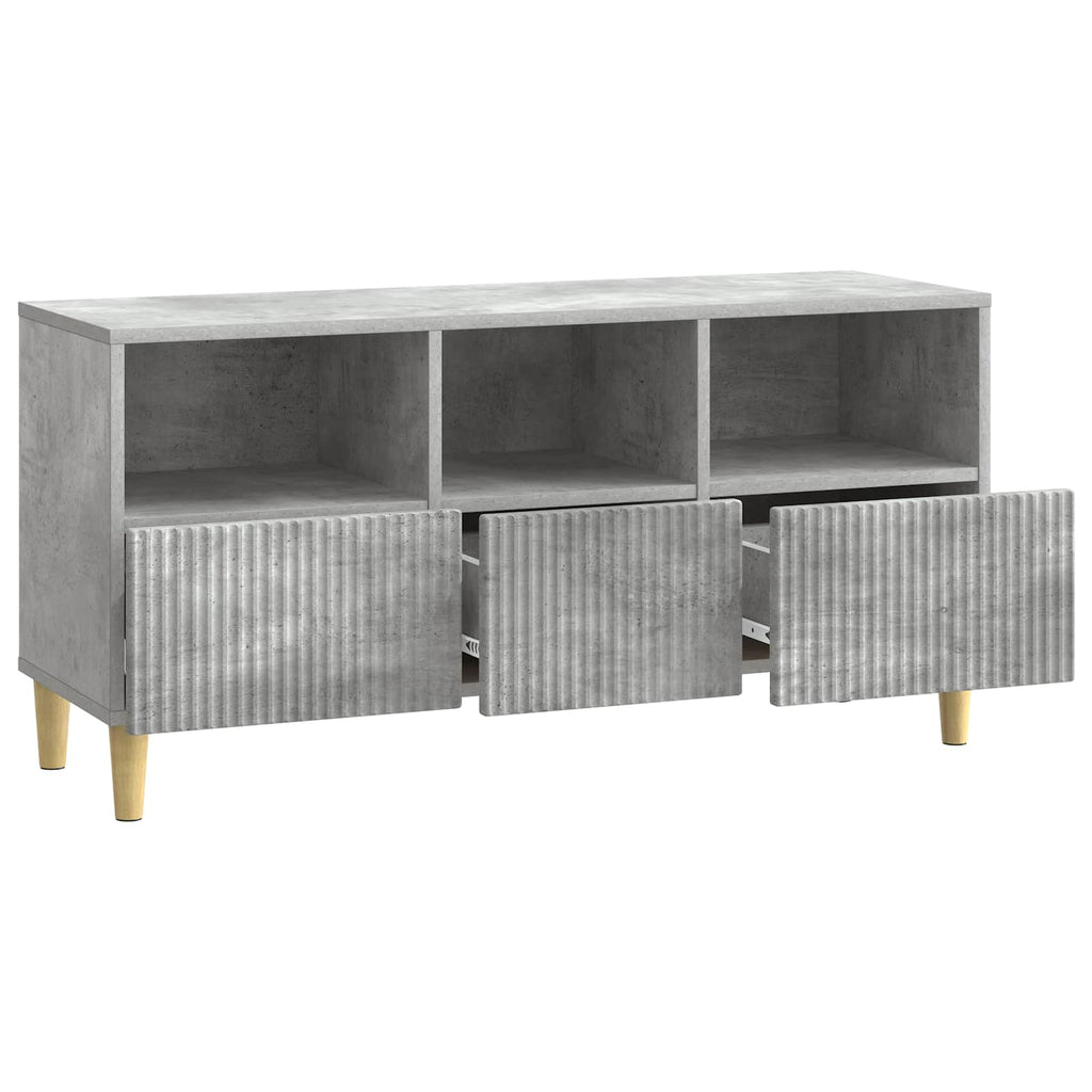 vidaXL Szafka pod telewizor 102 x 34,5 x 50 cm Betonowy szary