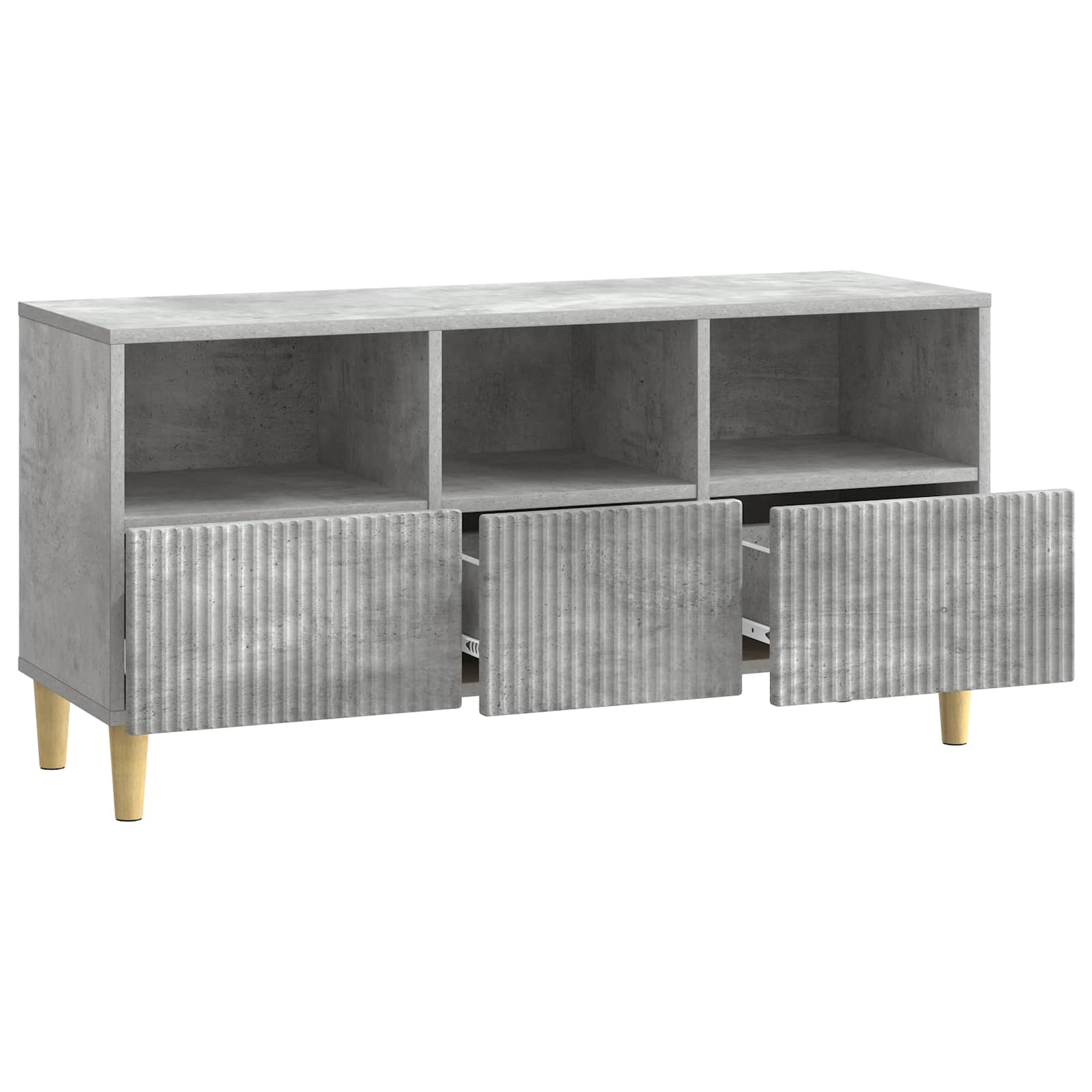 vidaXL Szafka pod telewizor 102 x 34,5 x 50 cm Betonowy szary