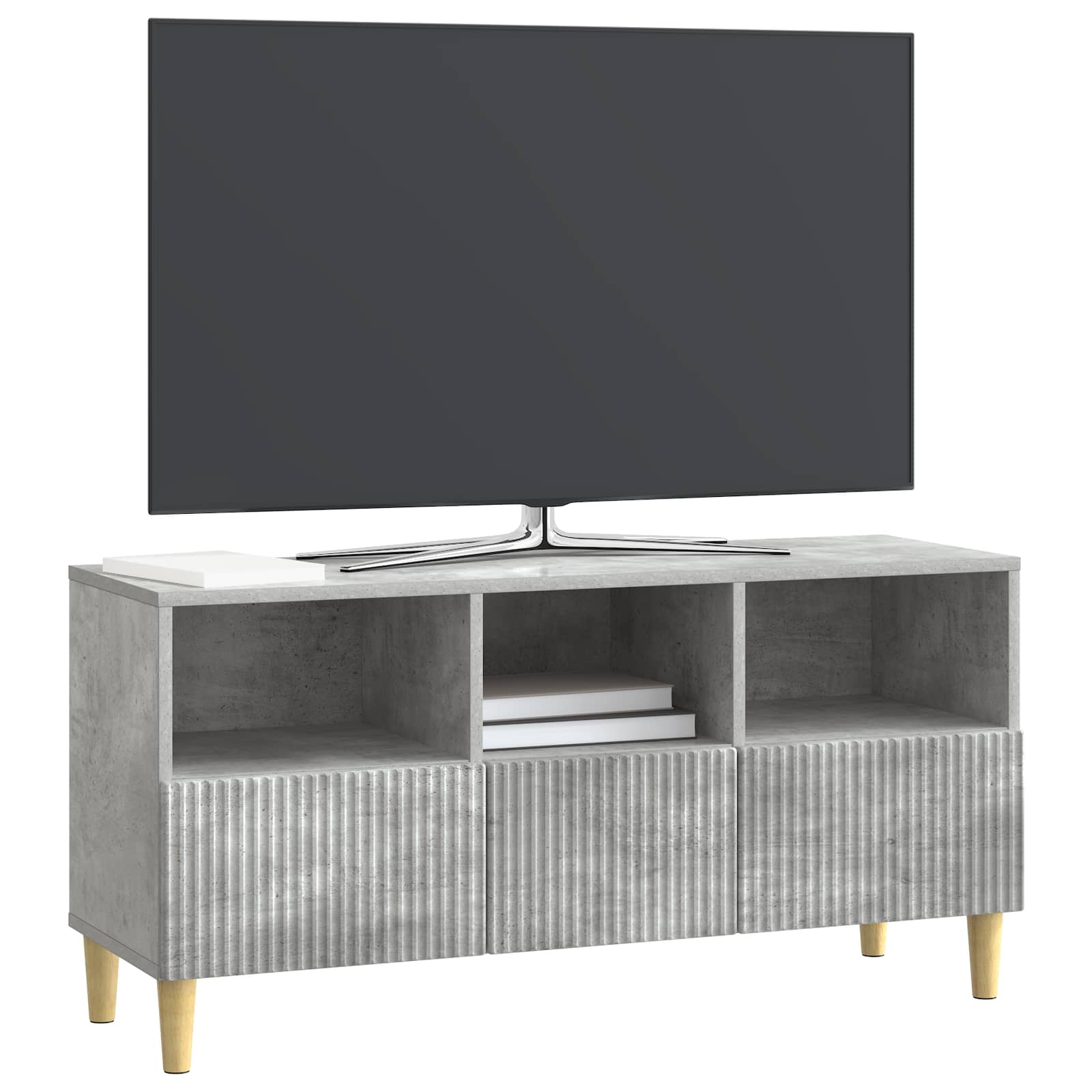 vidaXL Szafka pod telewizor 102 x 34,5 x 50 cm Betonowy szary