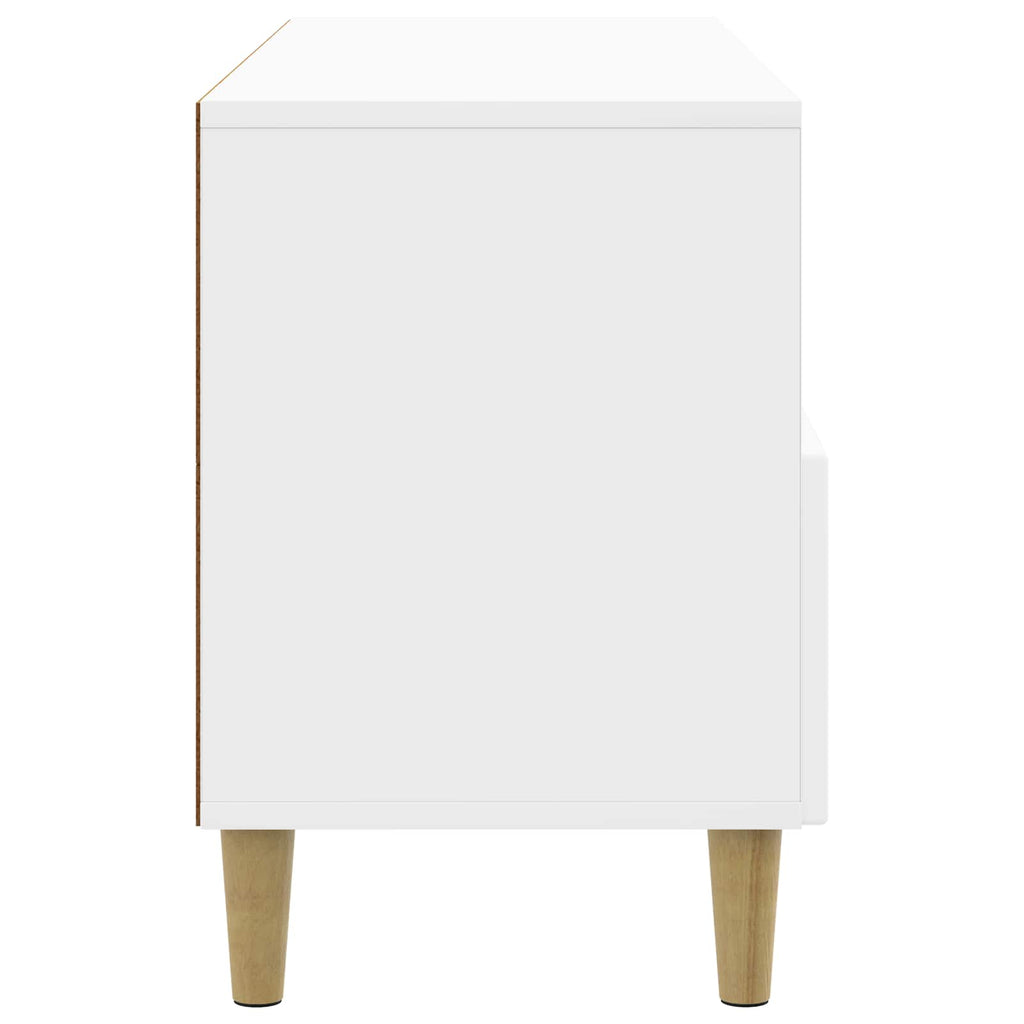 vidaXL Szafka pod telewizor Biały wysoki połysk 102 x 34,5 x 50 cm