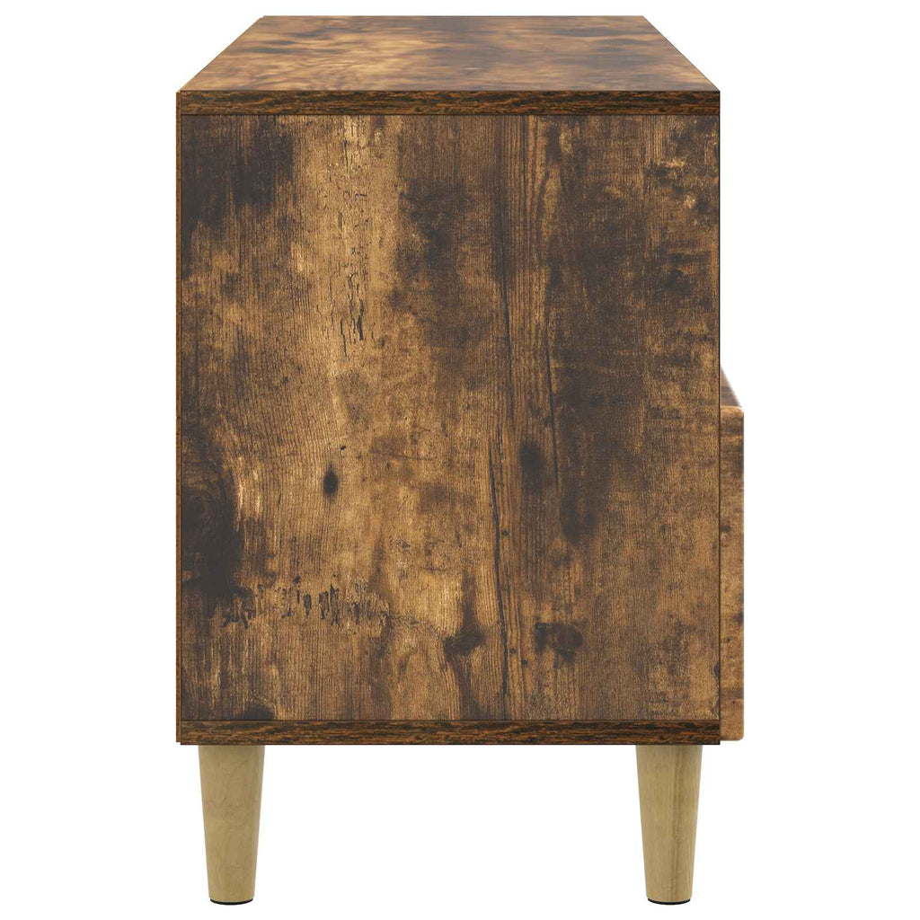vidaXL Szafka pod telewizor z szufladą Dąb wędzony 102 x 34,5 x 50 cm