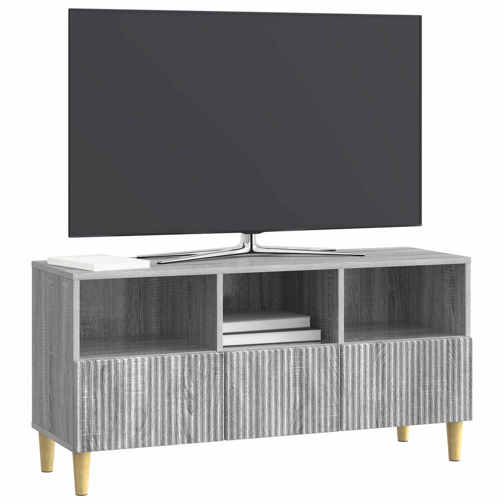 vidaXL Szafka pod telewizor z szufladą Szary Sonoma 102 x 34,5 x 50 cm