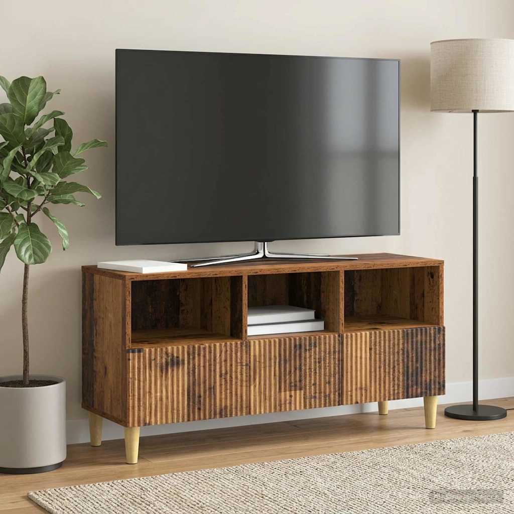 vidaXL Szafka pod telewizor 102 x 34,5 x 50 cm Stare drewno