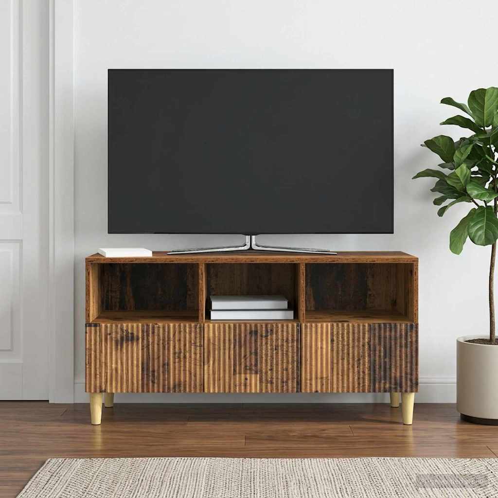 vidaXL Szafka pod telewizor 102 x 34,5 x 50 cm Stare drewno