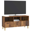 vidaXL Szafka pod telewizor z szufladą Stare drewno 102 x 34,5 x 50 cm