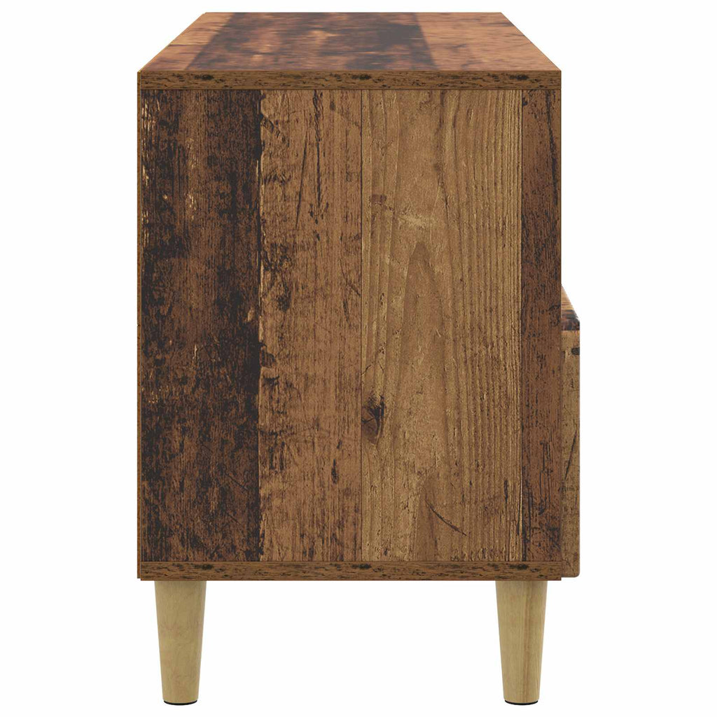 vidaXL Szafka pod telewizor z szufladą Stare drewno 102 x 34,5 x 50 cm