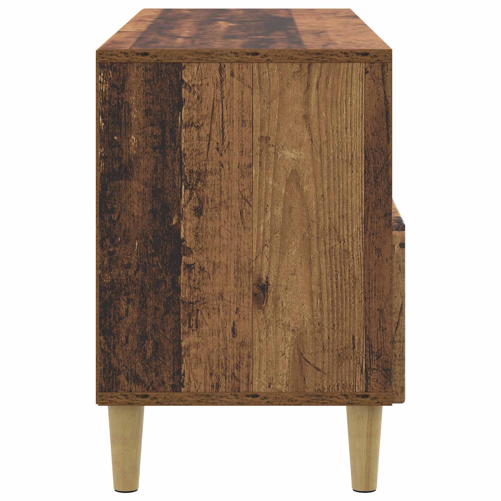 vidaXL Szafka pod telewizor z szufladą Stare drewno 102 x 34,5 x 50 cm