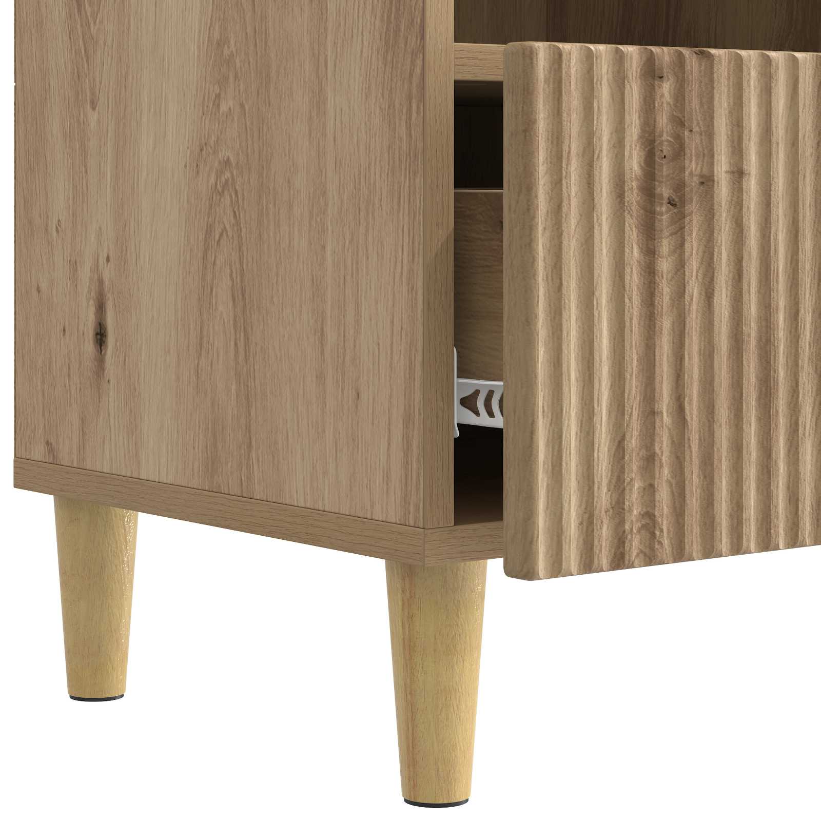 vidaXL Szafka pod telewizor z szufladą Dąb artisan 102 x 34,5 x 50 cm